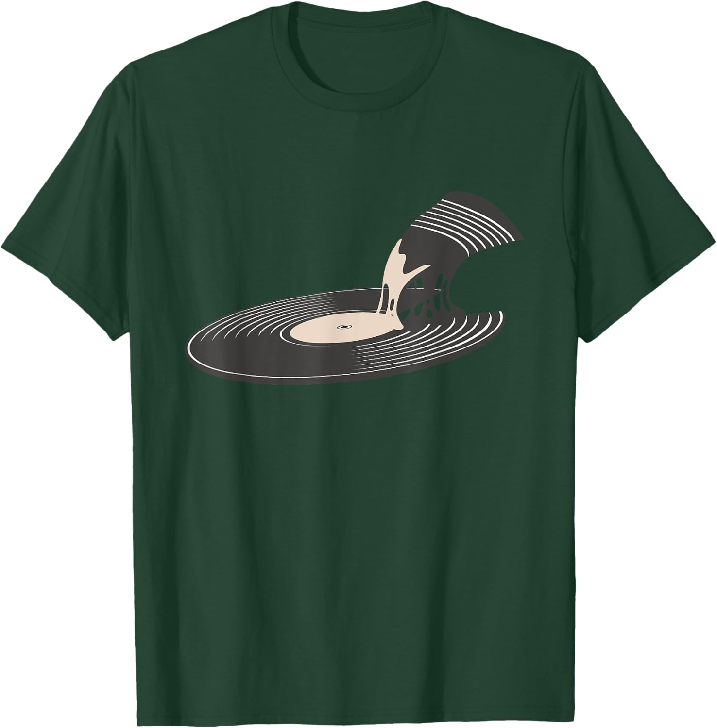 Vinyl Record Pizza Slice - Collector Music Lover RPM T-Shirt - T-Shirt | Forest