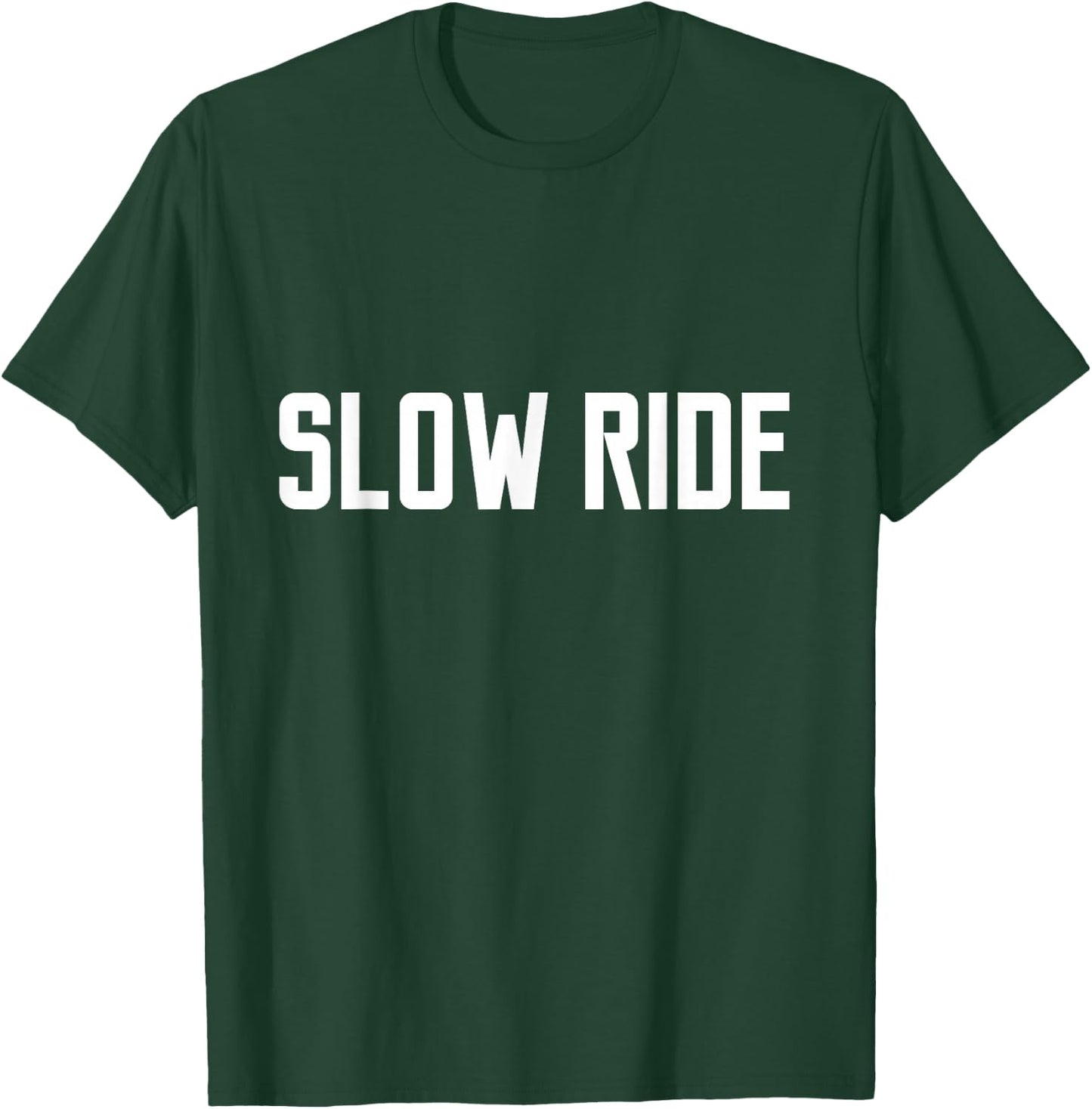 Slow ride Men Bike Rock n Roll Boy Live Fast Long T Shirt T-Shirt - T-Shirt | Forest