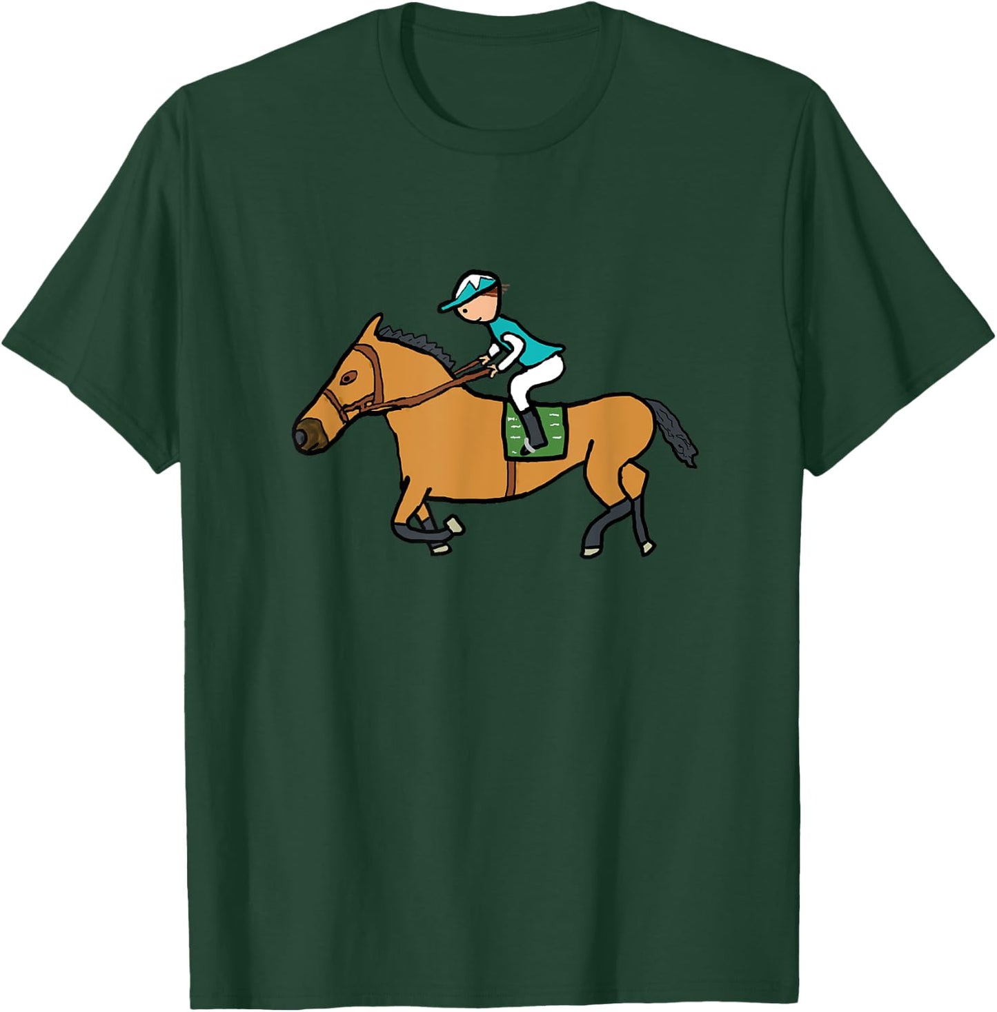 Horse Racing T-Shirt - T-Shirt | Forest