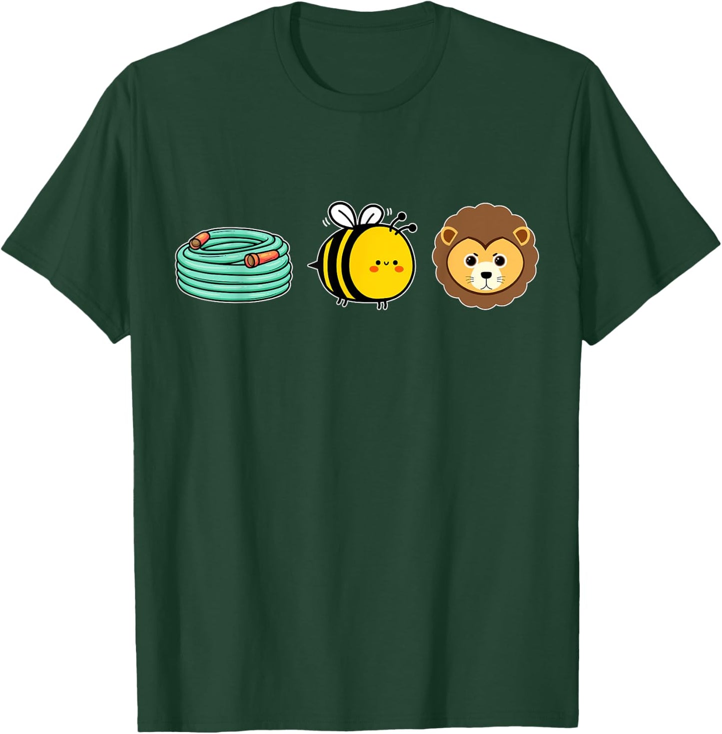 Hose Bee Lion Hidden message Funny Men Women T-Shirt - T-Shirt | Forest
