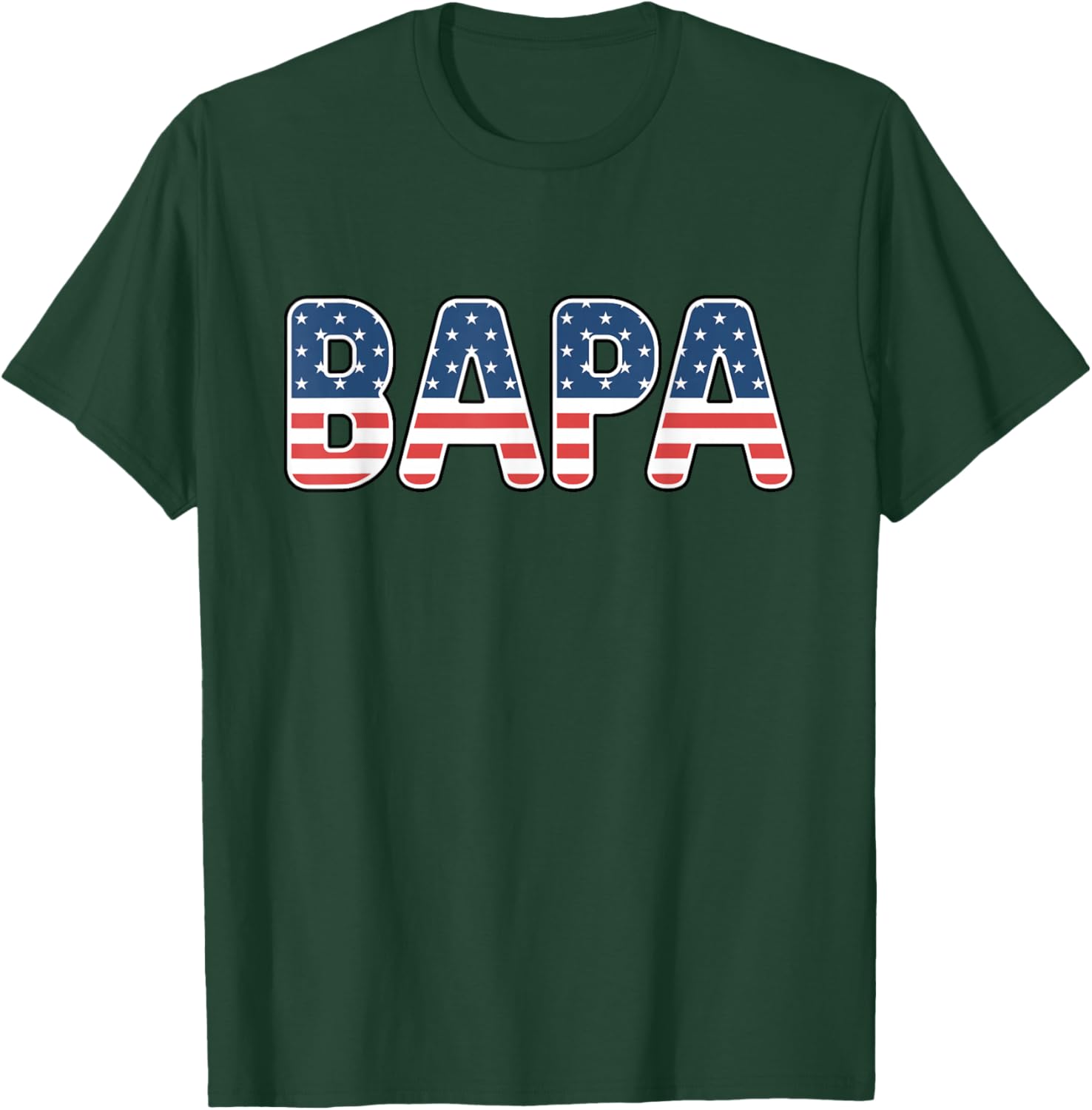 Bapa American Flag Patriotic USA 4th of July T-Shirt - T-Shirt | Forest