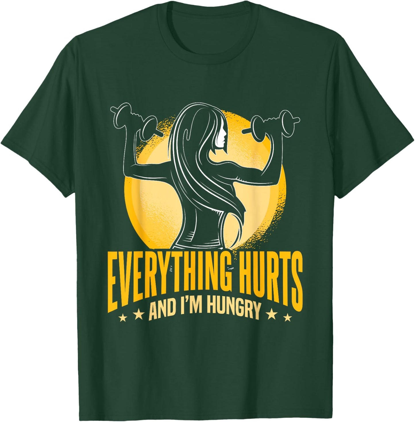 Workout Women Fitness I'm Just Here For The Playlist T-Shirt - T-Shirt | Forest