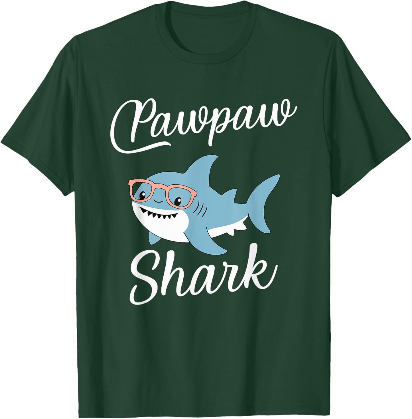 PawPaw Shark Funny Matching Family Grandpa Paw-Paw T-Shirt - T-Shirt | Forest