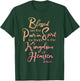Blessed Are, Beatitude, Sermon on the Mount, Jesus Quote T-Shirt - T-Shirt | Forest