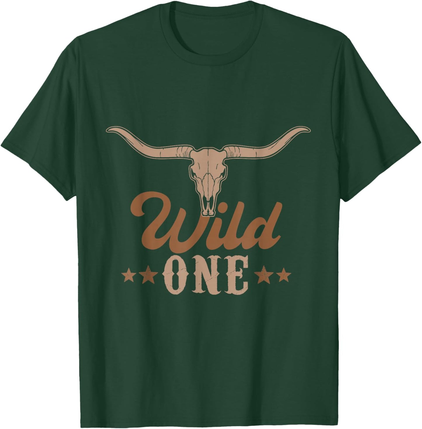 Wild One Cowboy Western Rodeo First Birthday Party Matching T-Shirt - T-Shirt | Forest