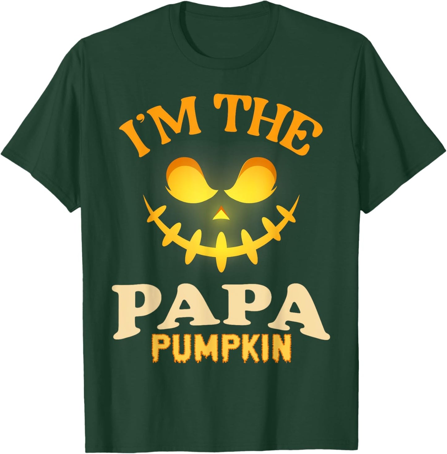 Papa Halloween Pumpkin Matching Costume T-Shirt - T-Shirt | Forest