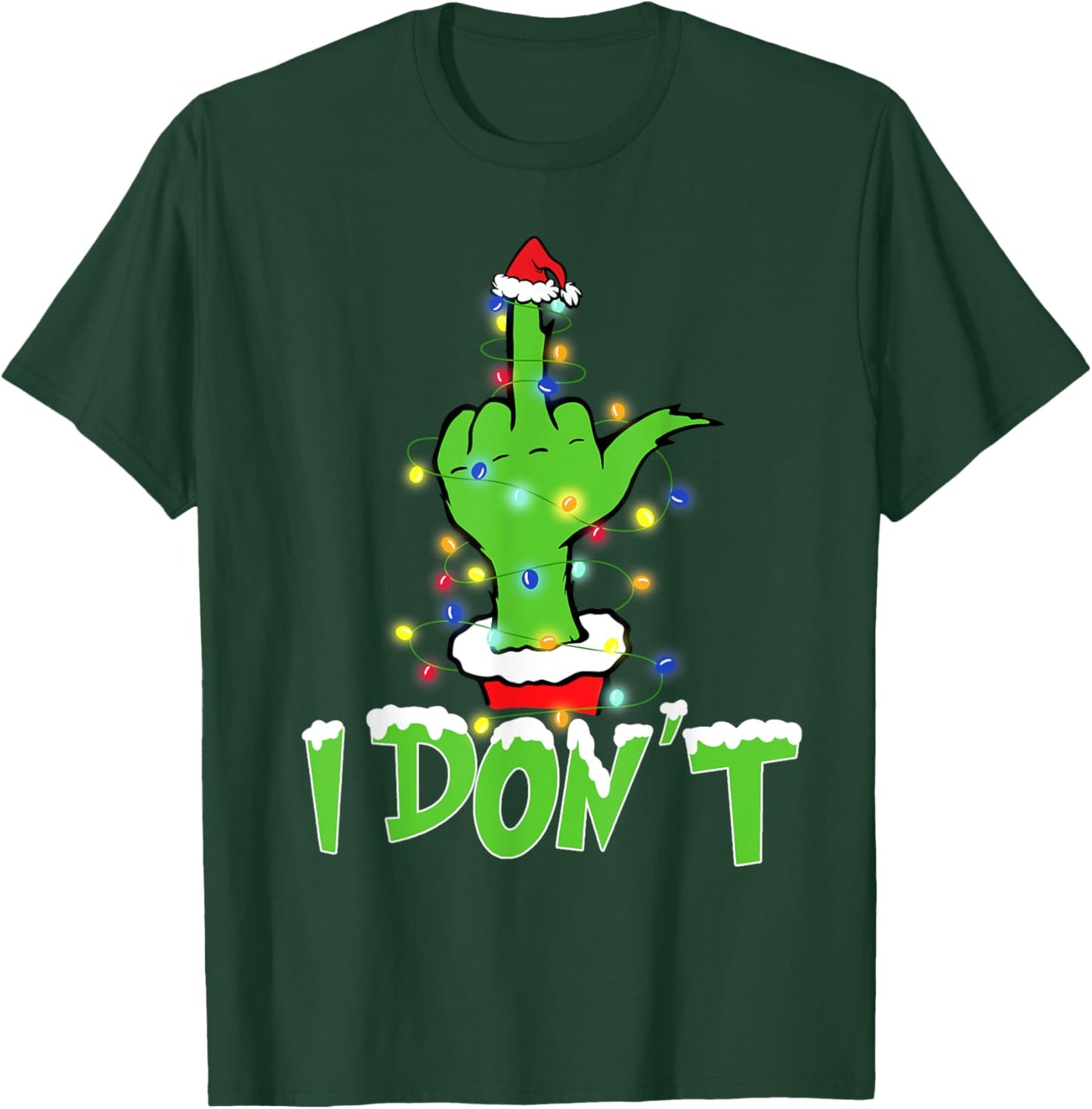 I Love Matching Christmas Shirts I Don't Xmas Lights Couples T-Shirt - T-Shirt | Forest