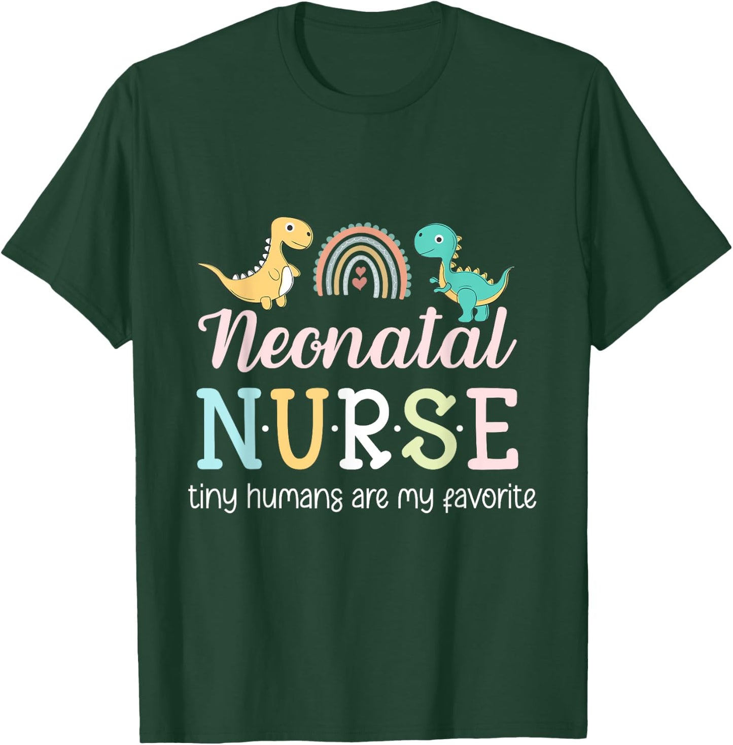Neonatal Nurse Funny ICU NICU Cute Nurse Animals T-Shirt - T-Shirt | Forest
