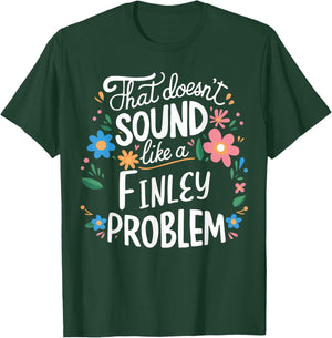 Finley Personalized Cute Flower Girls Finley Name T-Shirt - T-Shirt | Forest