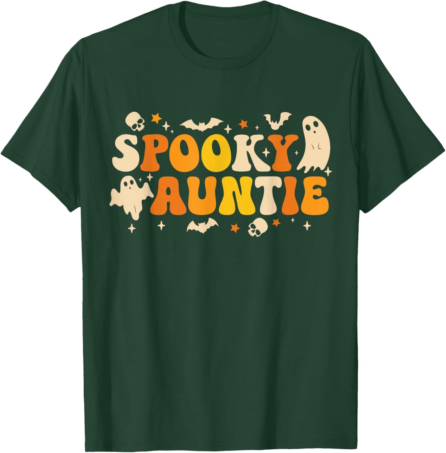 My Spooky Auntie Funny Aunt Halloween Costume Outfit Women T-Shirt - T-Shirt | Forest