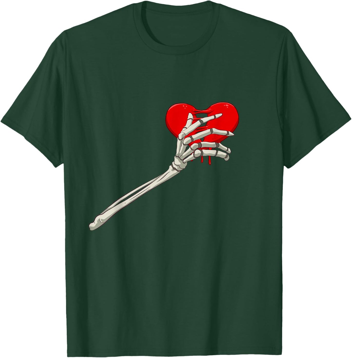 Skeleton Broken Heart Bones Divorce Breakup Heartbroken T-Shirt - T-Shirt | Forest