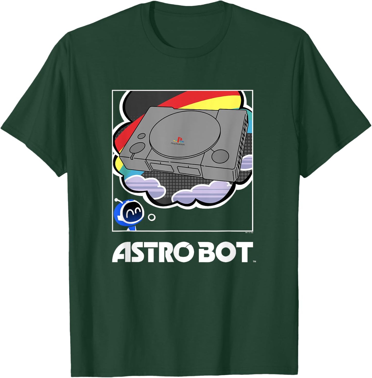 Astro Bot Dreams of PlayStation Gaming Video Game T-Shirt - T-Shirt | Forest