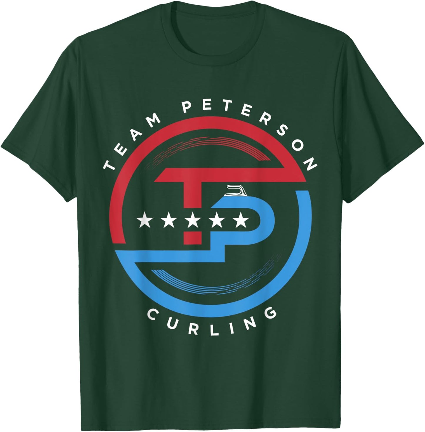 Team Peterson Curling Logo T-Shirt - T-Shirt | Forest