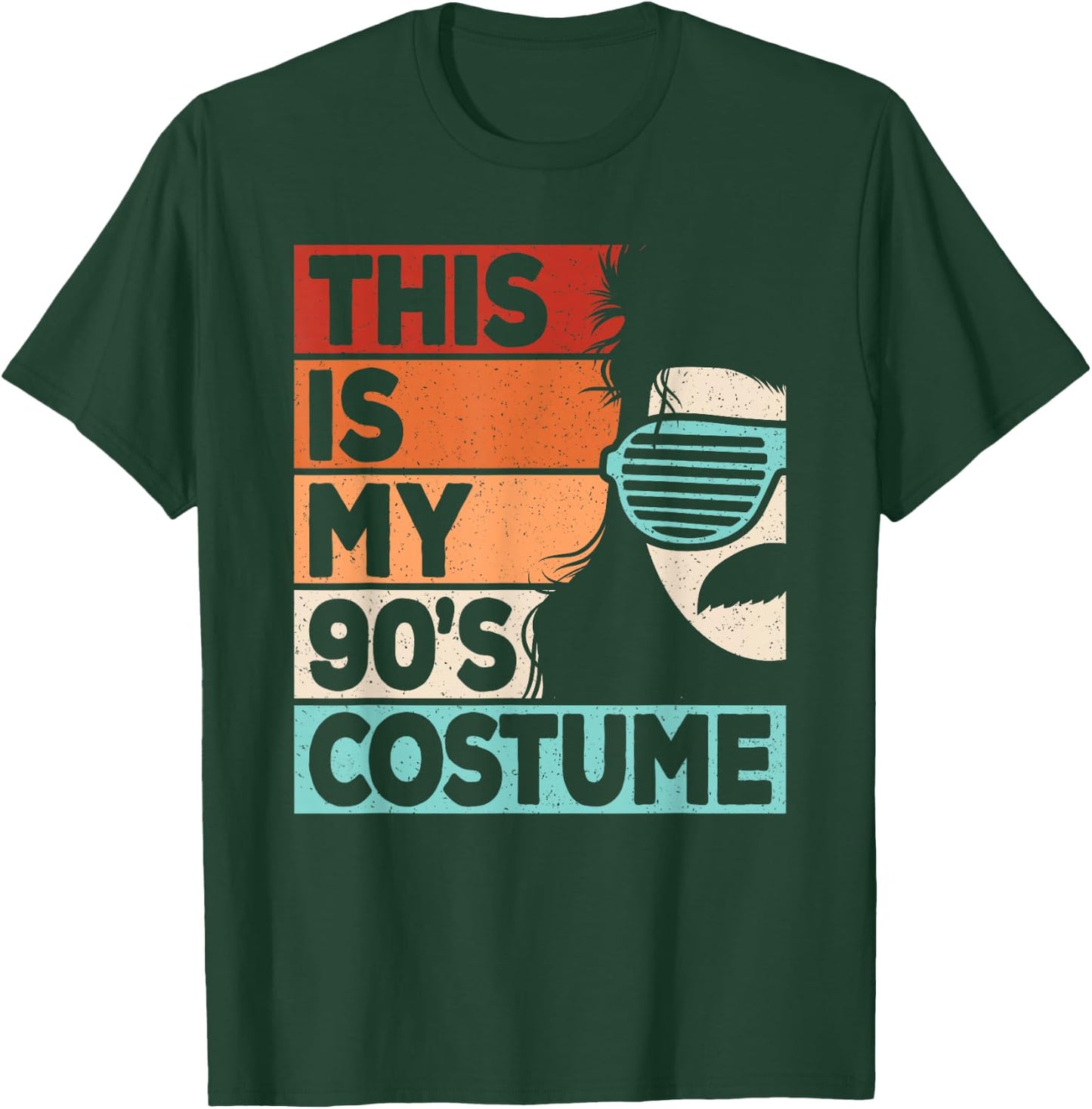 This Is My 90s Costume Men 1990s 90s Outfit Disco Party T-Shirt - T-Shirt | Forest