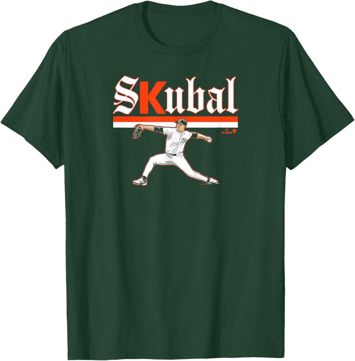 Tarik Skubal - Ace Pose - Detroit Baseball T-Shirt - T-Shirt | Forest