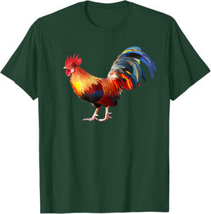 Rooster Country Decor Chicken Gallo Gifts Rooster T-Shirt - T-Shirt | Forest