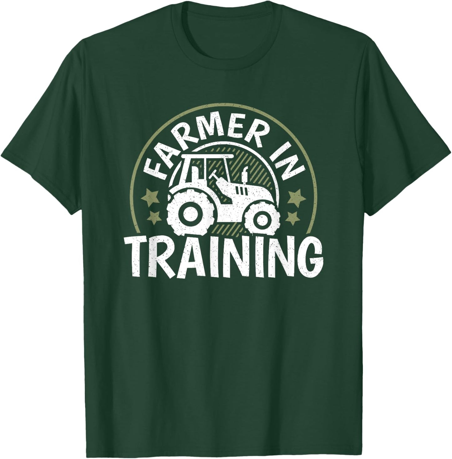 Farmer In Training Funny Farm Farming Men Women Boys Girls T-Shirt - T-Shirt | Forest