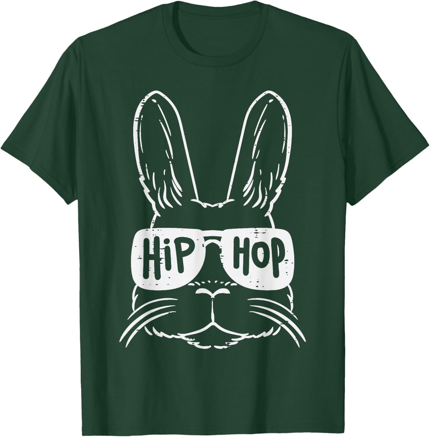 Easter Bunny Sunglasses Hip Hop Cool Rabbit Kids Women Men T-Shirt - T-Shirt | Forest