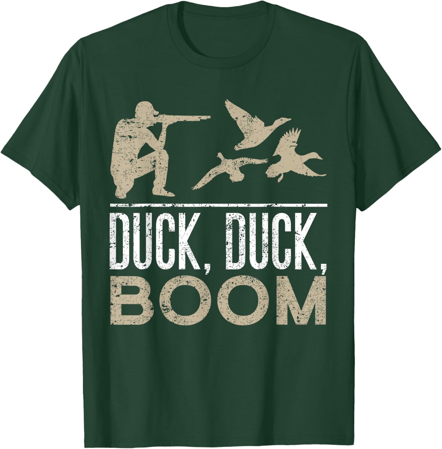 Duck Duck Boom Funny Duck Hunting T-Shirt - T-Shirt | Forest