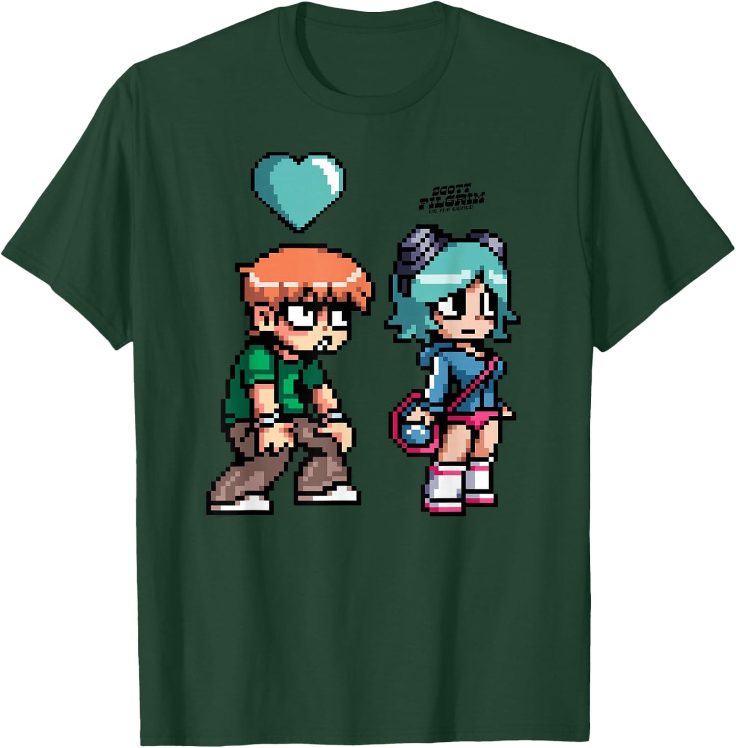 Scott Pilgrim Vs. The World Scott Hearts Ramona T-Shirt - T-Shirt | Forest