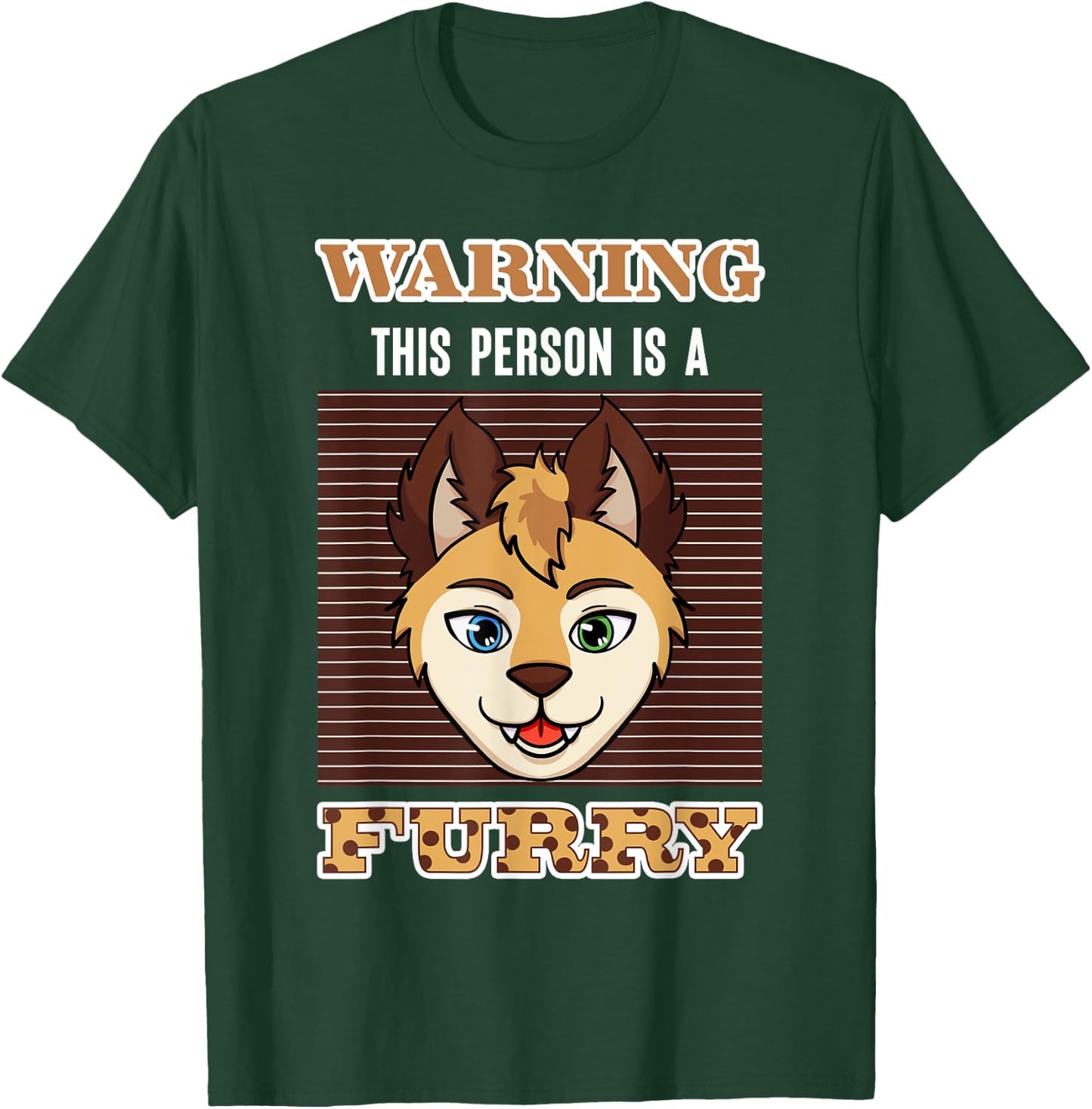 Cosplay Costume Anime Characters Cosplayer Warning Furry T-Shirt - T-Shirt | Forest