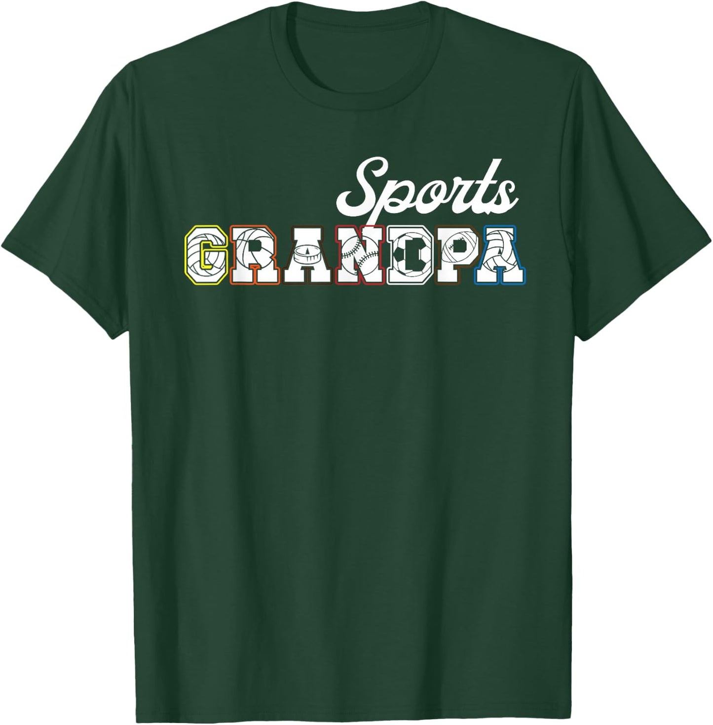 Sports Grandpa Sports Grandfather Sport Grandpa T-Shirt - T-Shirt | Forest