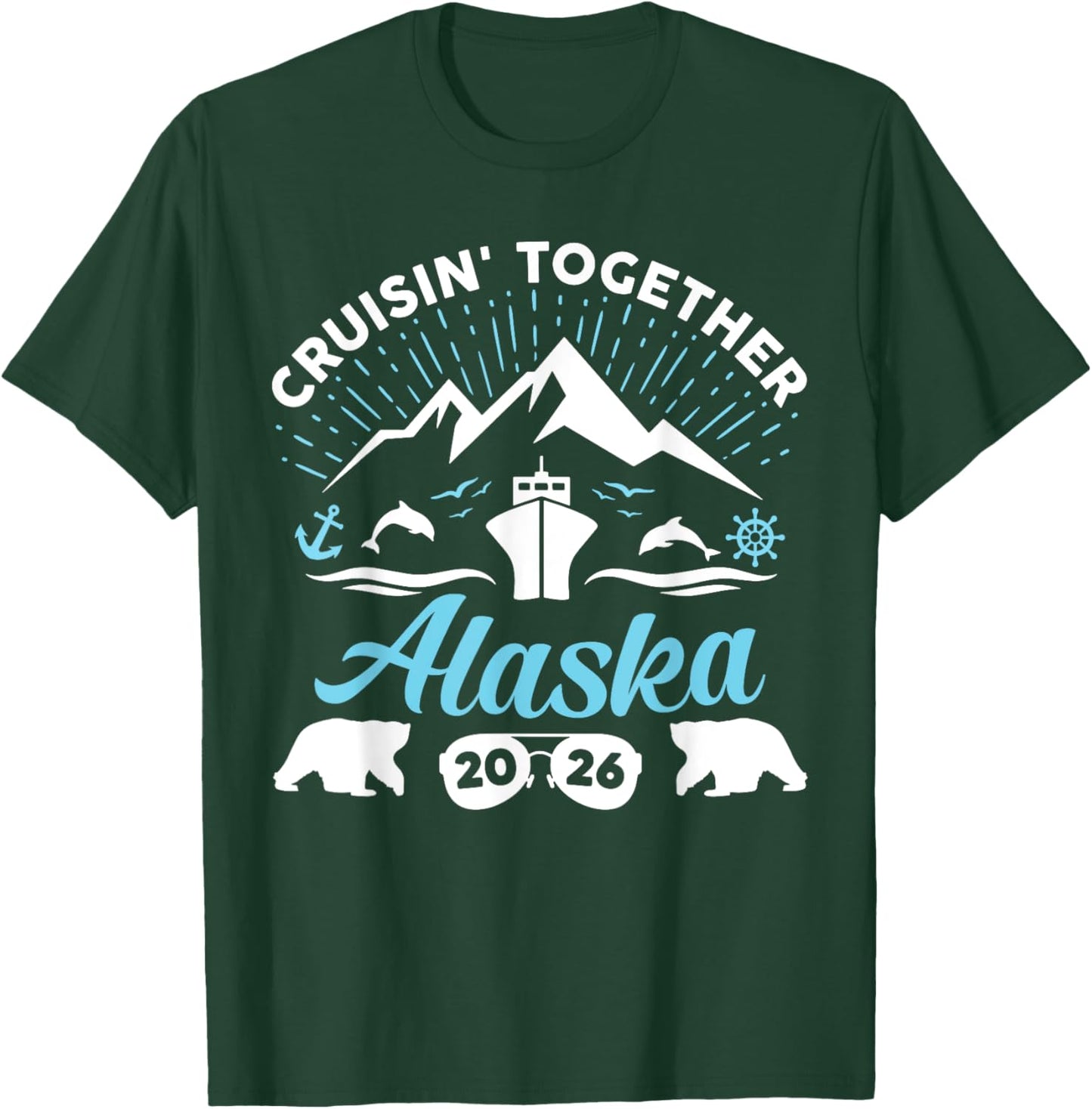 Alaska Cruise 2026 Family Summer Vacation Travel Matching T-Shirt - T-Shirt | Forest