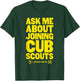 Ask Me About Joining Cub Scouts (Yellow) T-Shirt - T-Shirt | Forest