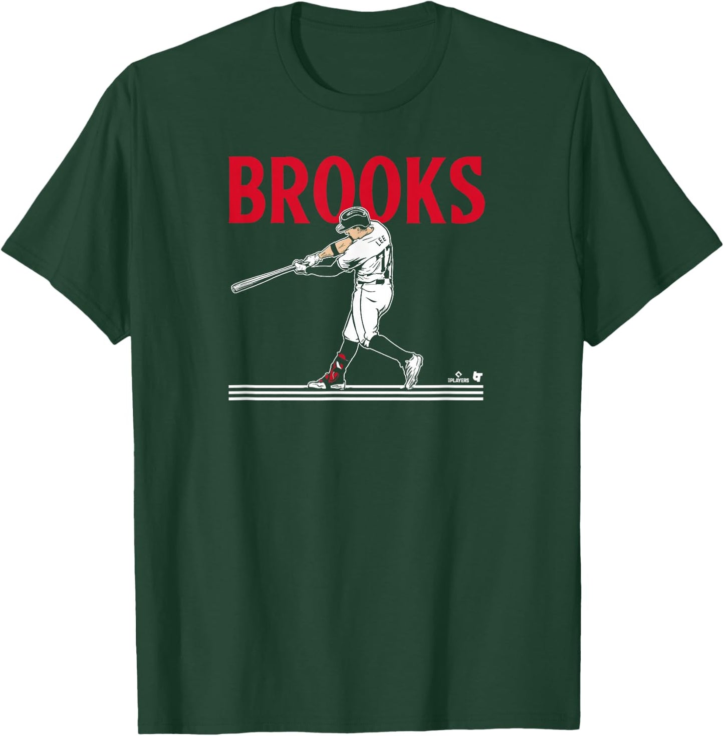 Brooks Lee - Slugger Swing - Minnesota Baseball T-Shirt - T-Shirt | Forest