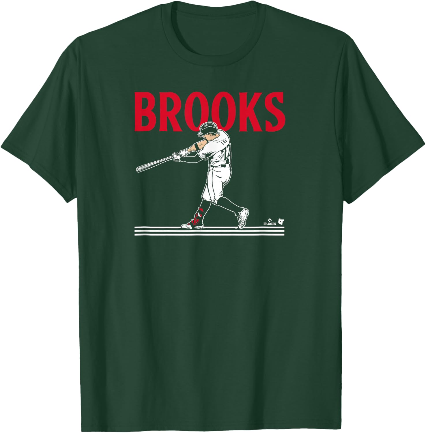 Brooks Lee - Slugger Swing - Minnesota Baseball T-Shirt - T-Shirt | Forest