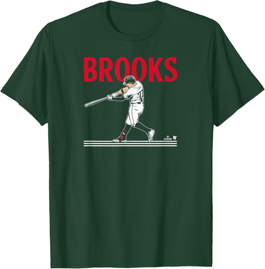Brooks Lee - Slugger Swing - Minnesota Baseball T-Shirt - T-Shirt | Forest