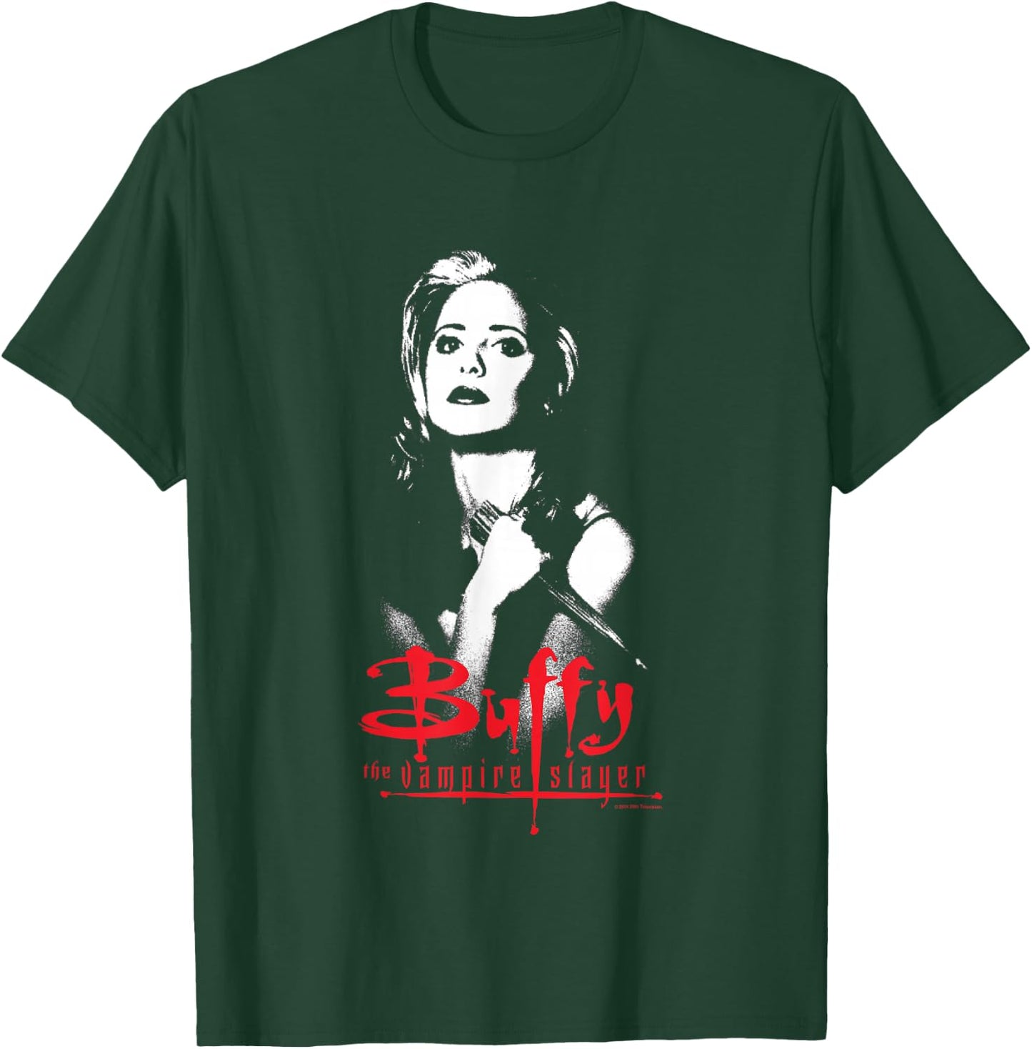 Buffy The Vampire Slayer Buffy Summers Distressed Hero T-Shirt - T-Shirt | Forest