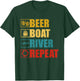 Boating Quote Drinking Beer Lover Adults Funny Novelty T-Shirt - T-Shirt | Forest