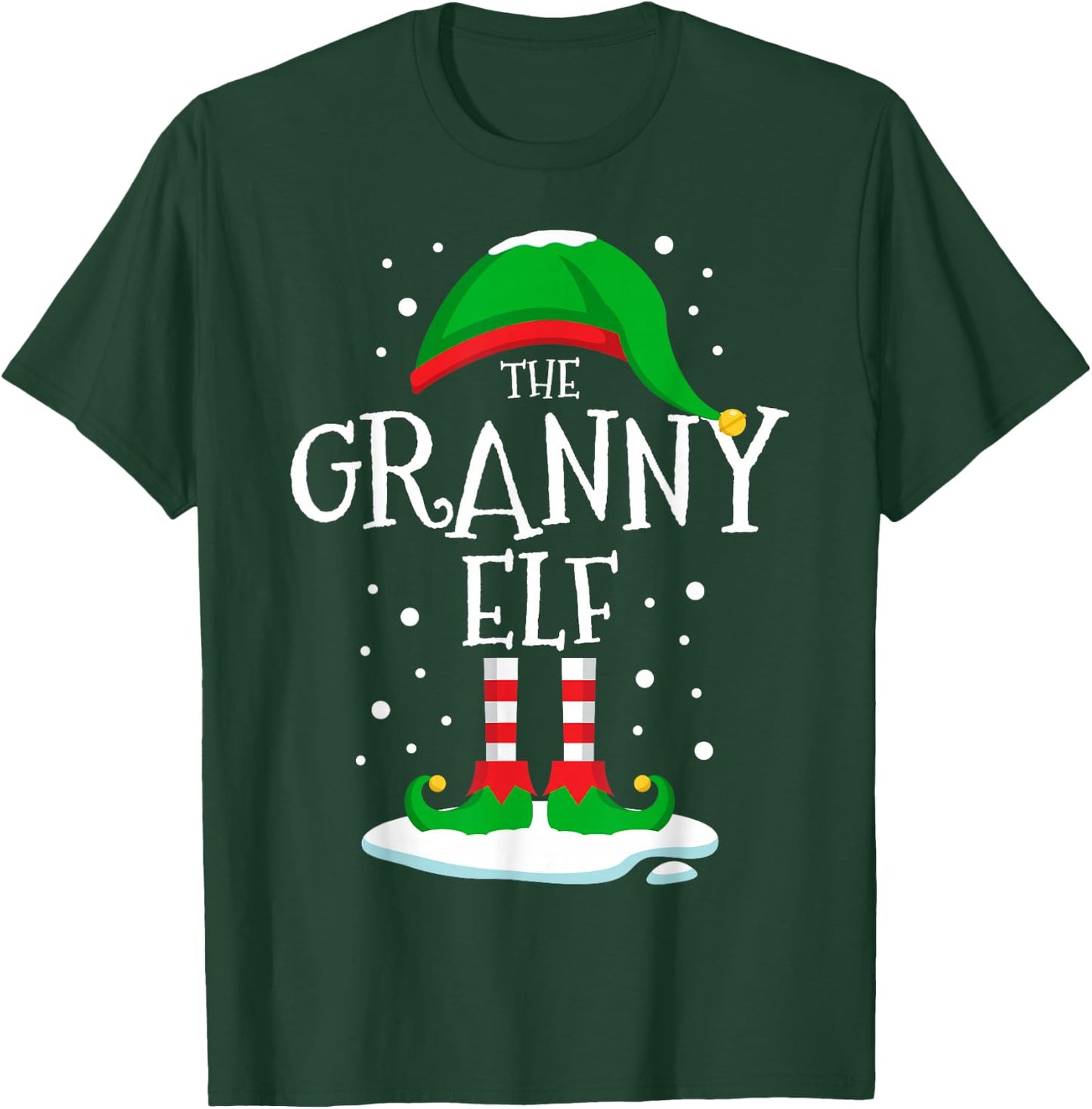 The Granny Elf Christmas Family Matching Xmas Grandma Funny T-Shirt - T-Shirt | Forest