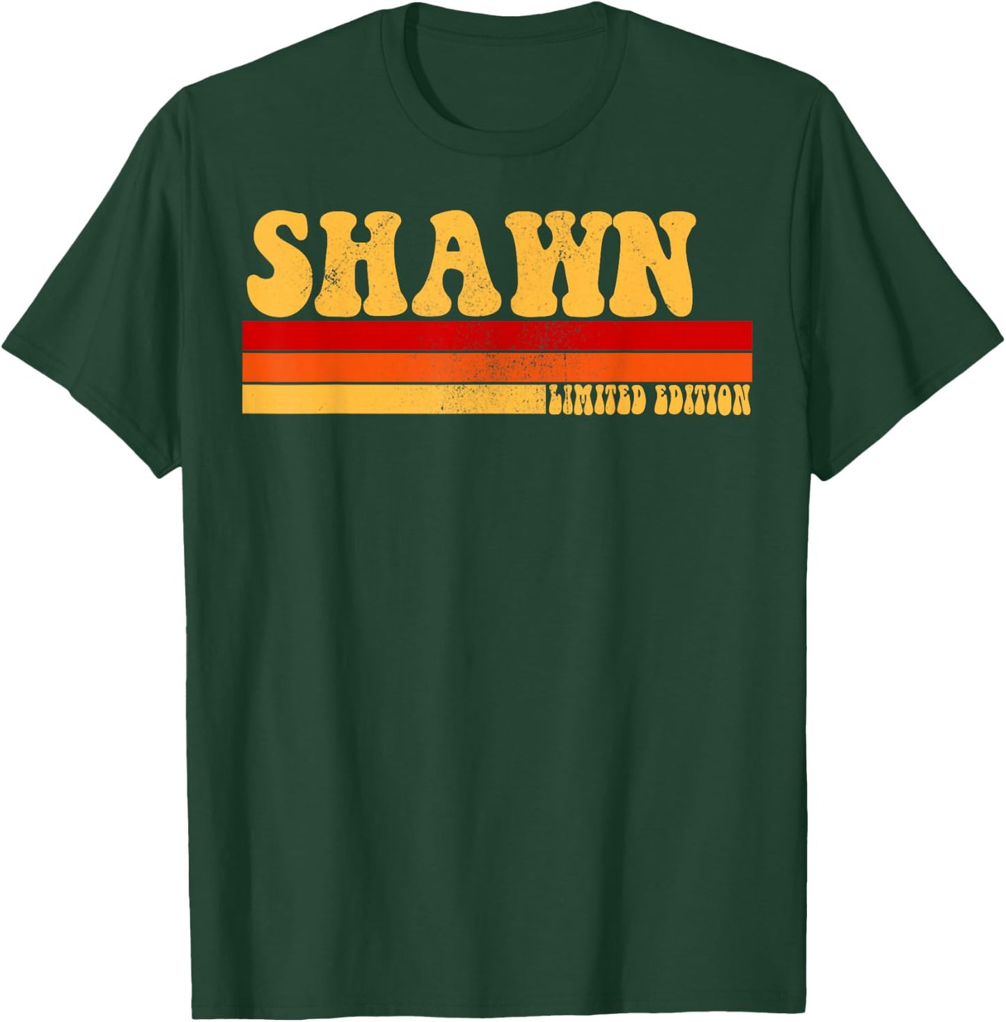 SHAWN Name Personalized Idea Men Retro Vintage SHAWN T-Shirt - T-Shirt | Forest