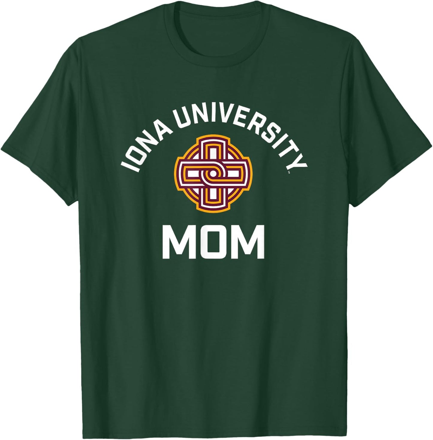 Iona University Gaels Arched Mom T-Shirt - T-Shirt | Forest
