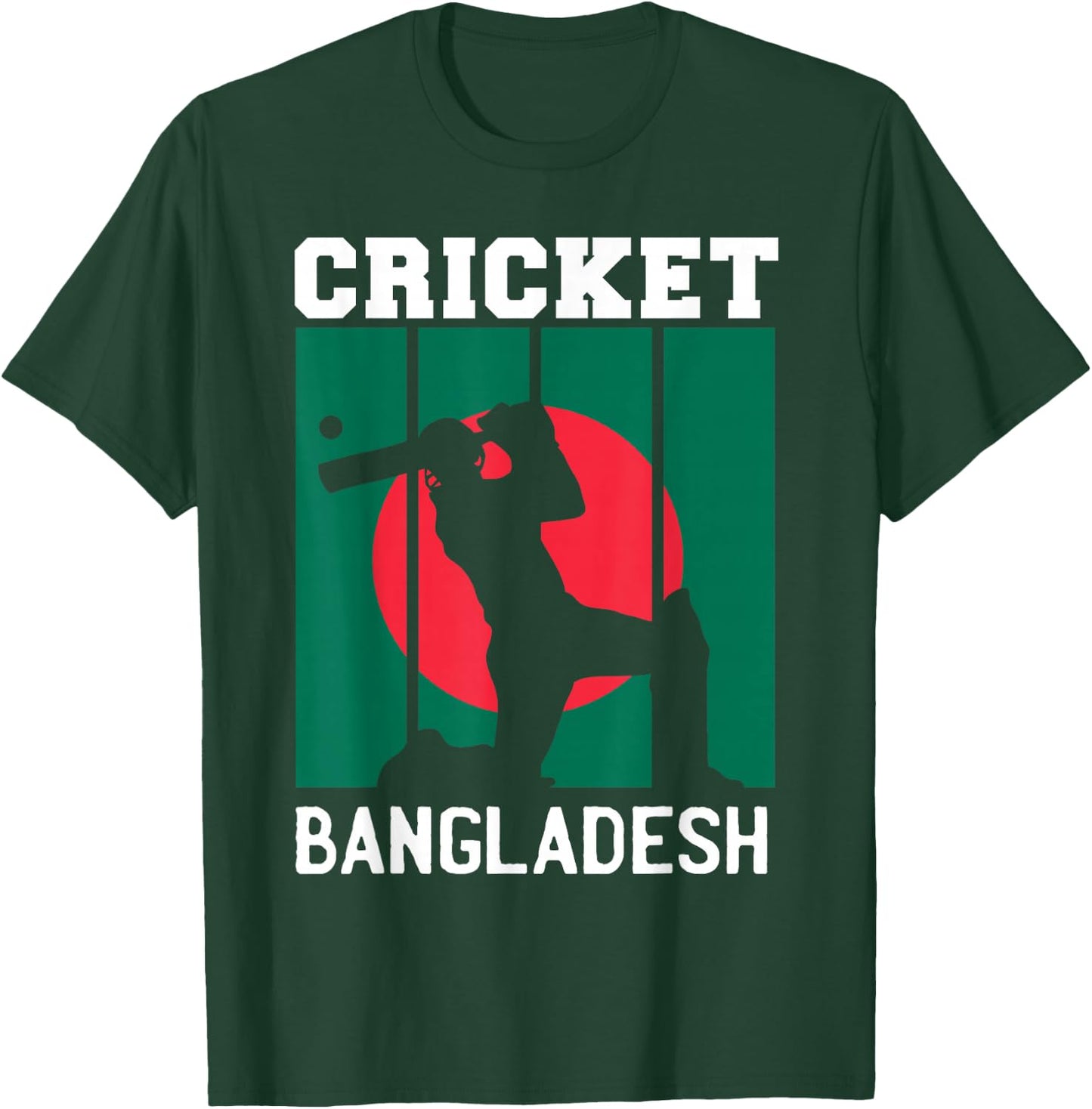 Bangladesh Flag Cricket 2024 Fans Player Coach Bangladeshi T-Shirt - T-Shirt | Forest