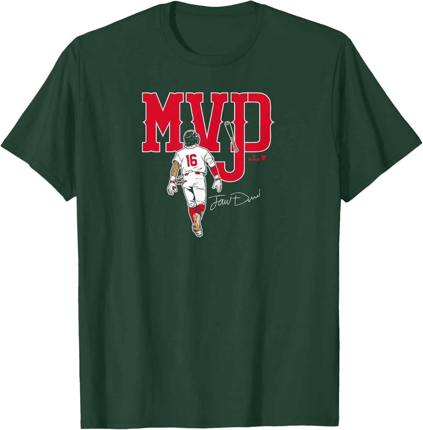 Jarren Duran - MVJD - Boston Baseball T-Shirt - T-Shirt | Forest