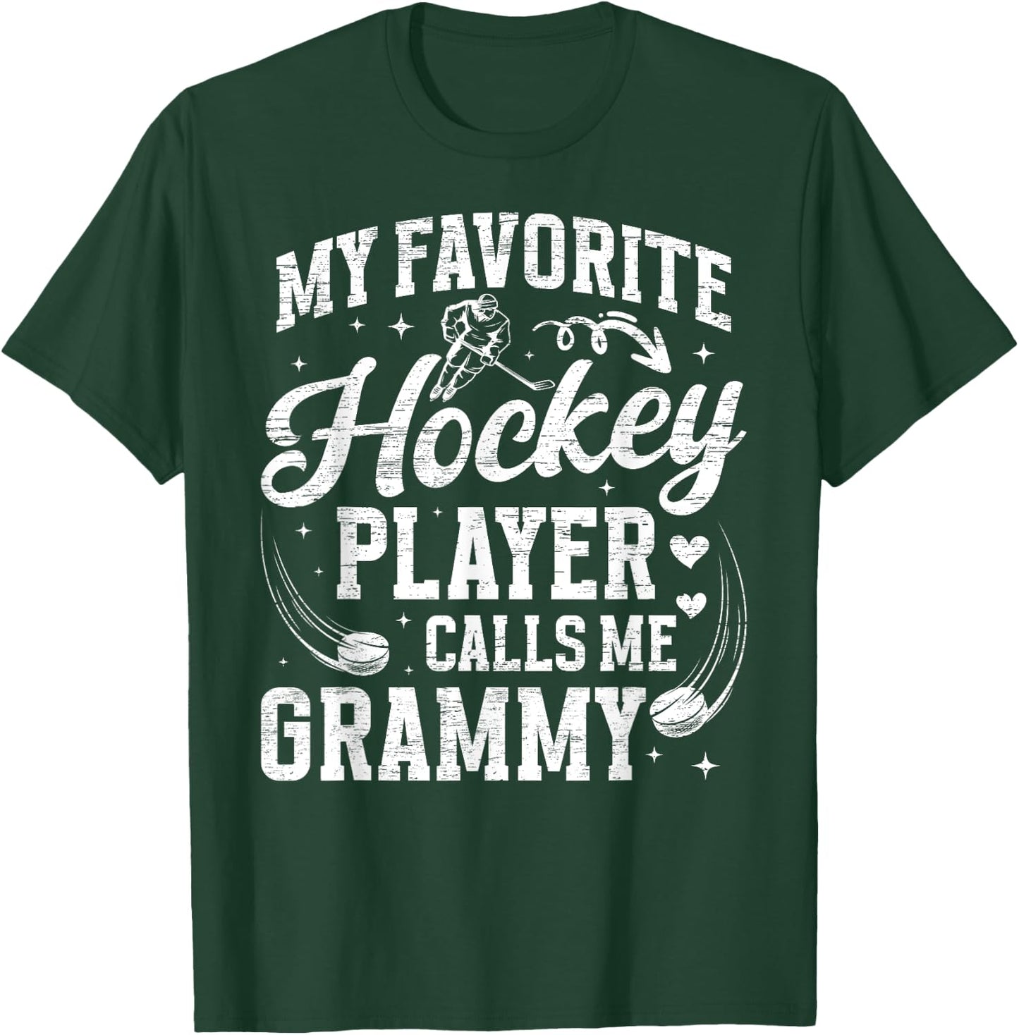 Hockey Grammy Grandma Proud Grammy Of A Hockey Player T-Shirt - T-Shirt | Forest