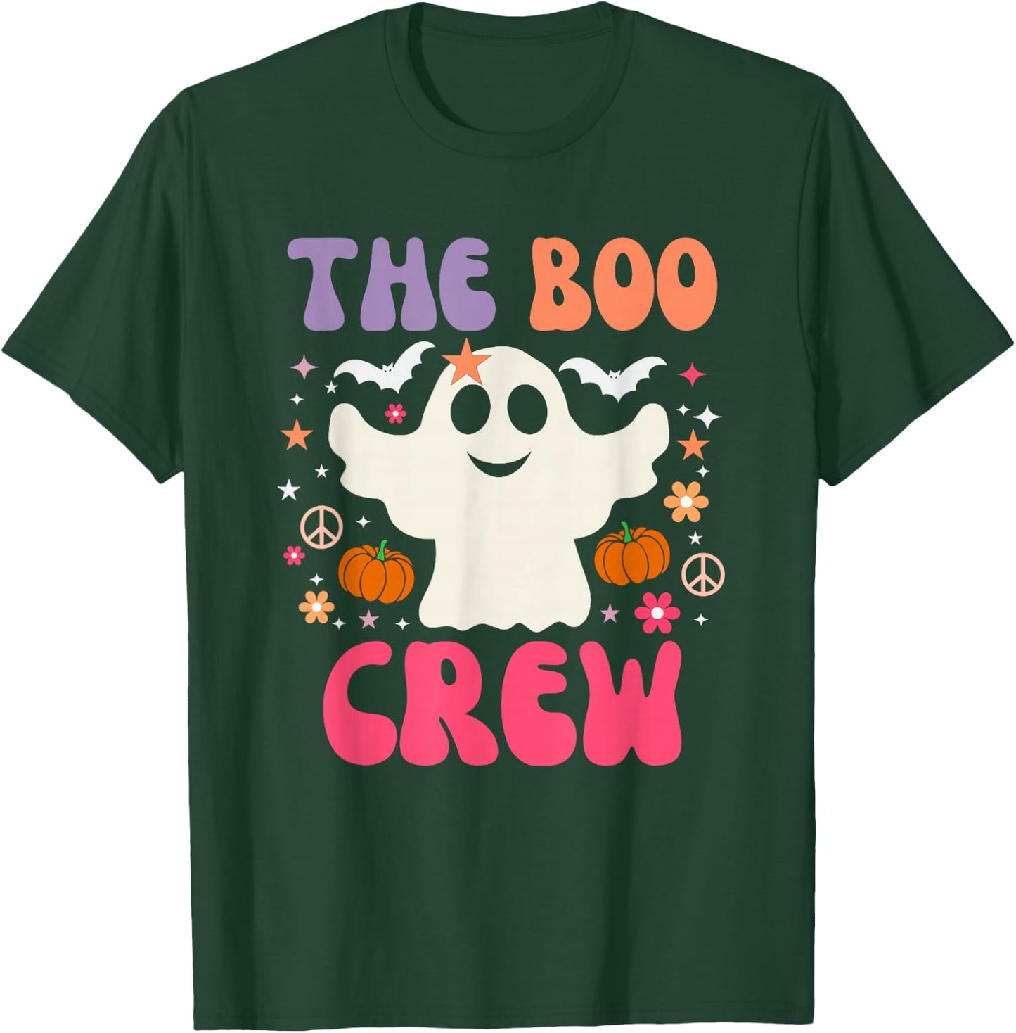 Halloween The Boo Crew - Cute Ghost - Spooky Family Matching T-Shirt - T-Shirt | Forest