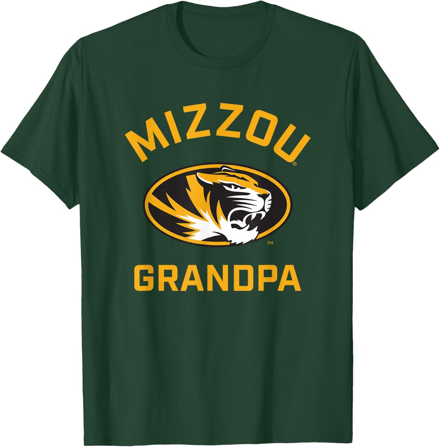 University of Missouri Mizzou Tigers Arched Grandpa T-Shirt - T-Shirt | Forest