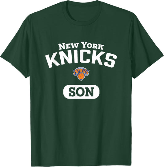 NBA New York Knicks Son Arched Team Logo T-Shirt - T-Shirt | Forest