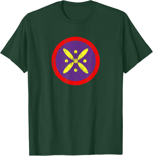 Derafsh Kaviani, lotus flower, Iranian history, flag, badge T-Shirt - T-Shirt | Forest