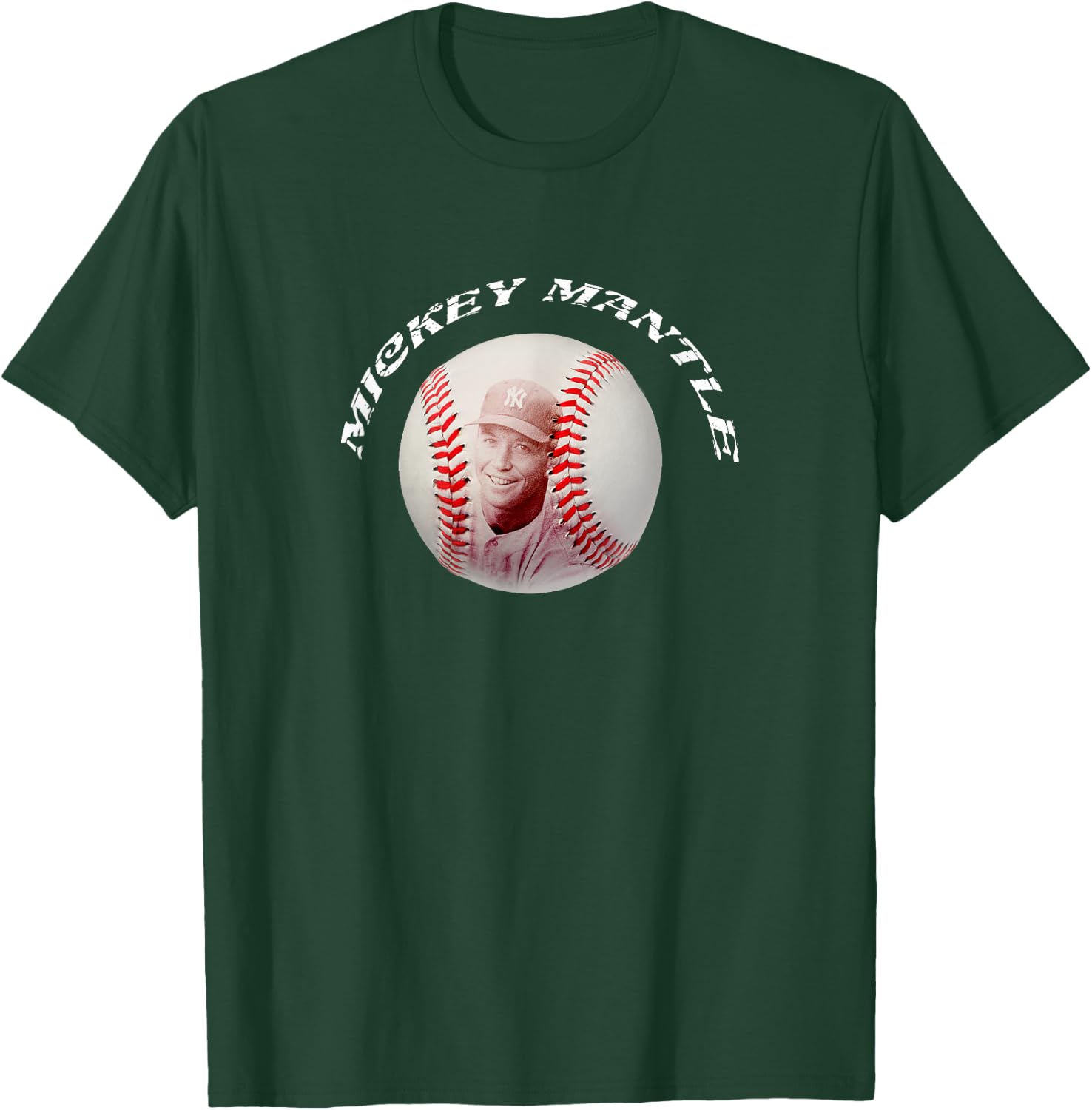 Mickey Mantle_Baseball_002 T-Shirt - T-Shirt | Forest