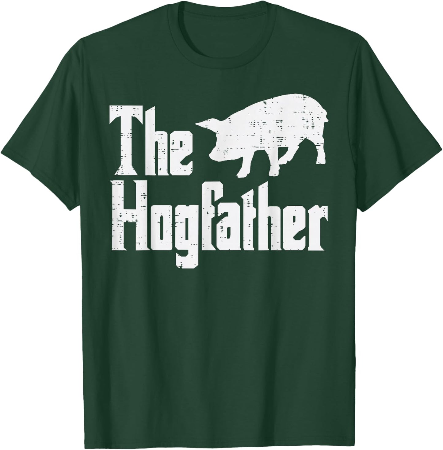 Pig The Hogfather Funny Hog Dad Fathers Day Parody Papa Men T-Shirt - T-Shirt | Forest