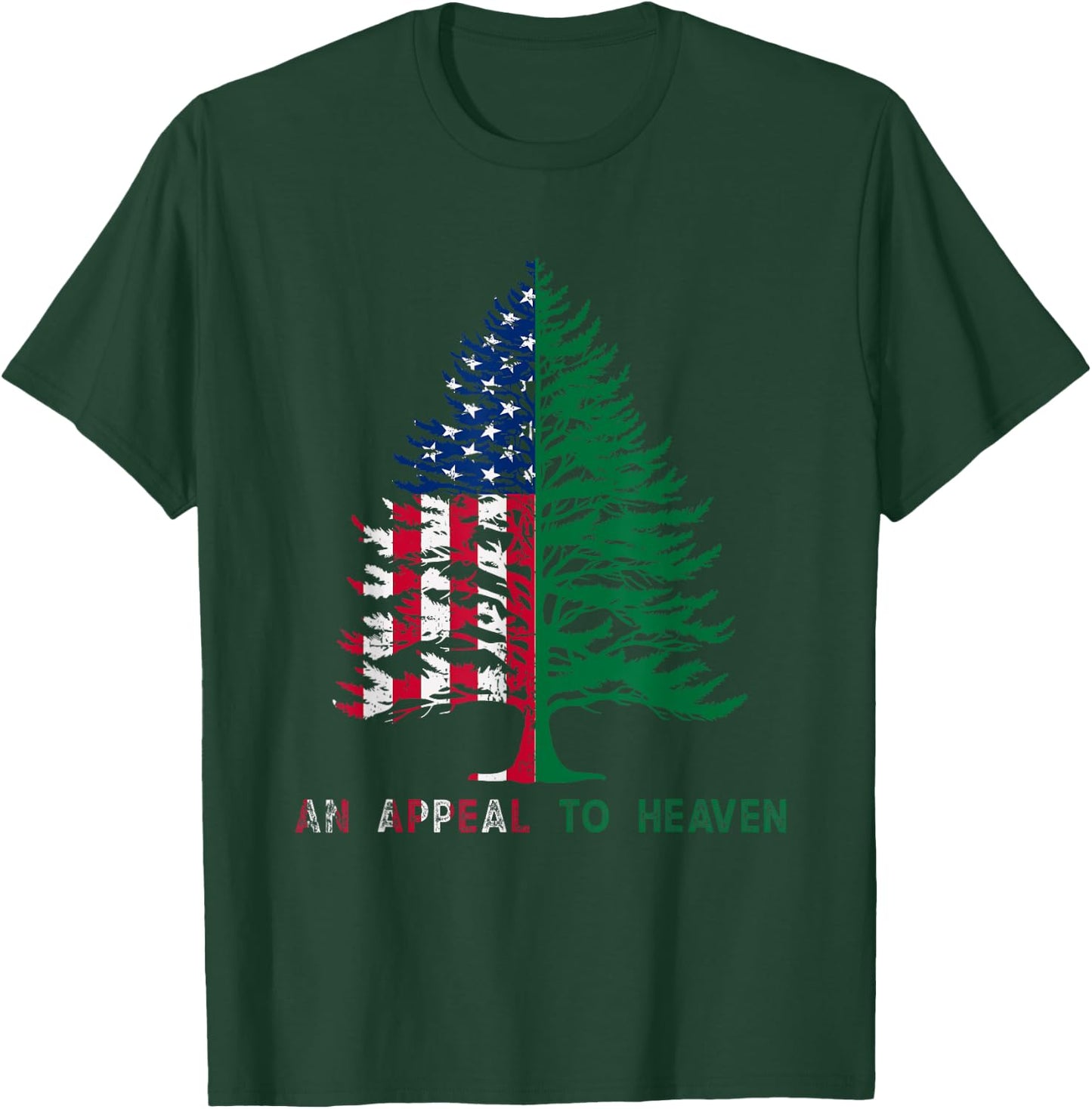 4th of July An Appeal To Heaven Flag Pine Tree Flag Men T-Shirt - T-Shirt | Forest