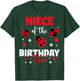 Niece Of The Birthday Girl Family Ladybug Birthday T-Shirt - T-Shirt | Forest