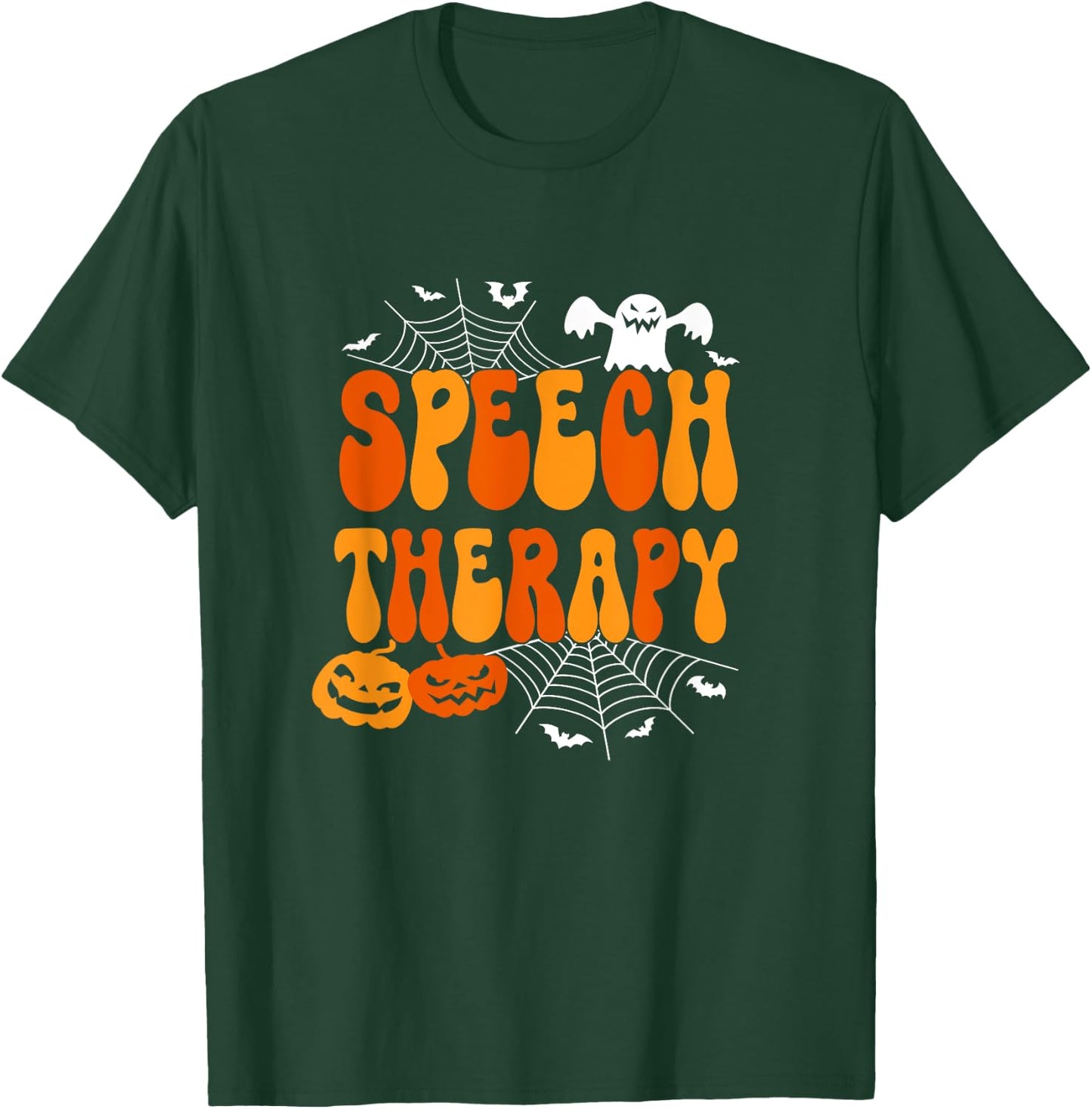 Speech Therapy Speech Therapist Speech Pathology Halloween T-Shirt - T-Shirt | Forest