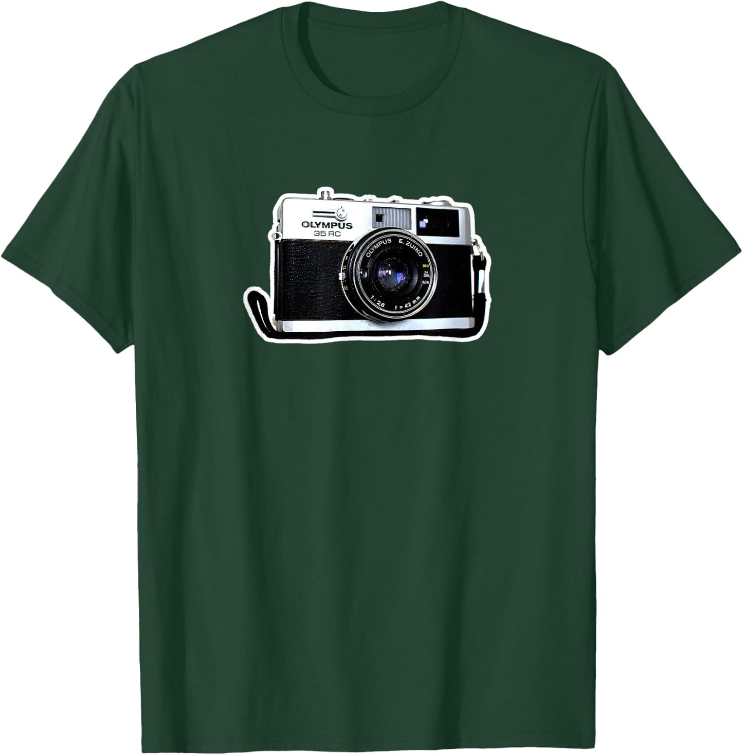 Olympus 35RC Retro Camera T-Shirt - T-Shirt | Forest