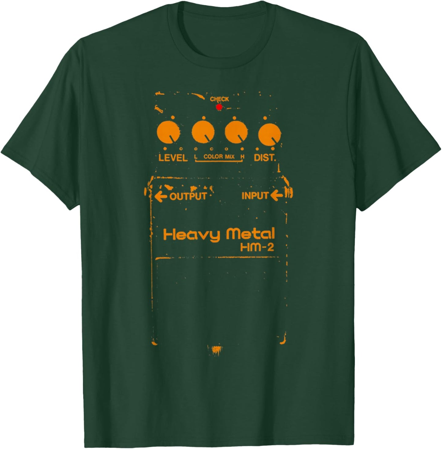 Chainsaw Guitar Pedal Retro Vintage Guitar Pedal T-Shirt - T-Shirt | Forest